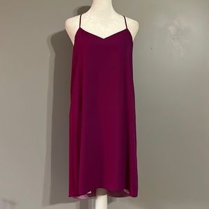 Express Magenta Spaghetti Strap Mini Dress